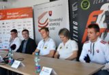 Tlačová konferencia pred mítingom Elán 2023: Radoslav Dubovský, Peter Korčok, Ján Volko, Naďa Bendová, Patrik Dömötör