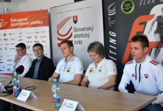 Tlačová konferencia pred mítingom Elán 2023: Radoslav Dubovský, Peter Korčok, Ján Volko, Naďa Bendová, Patrik Dömötör