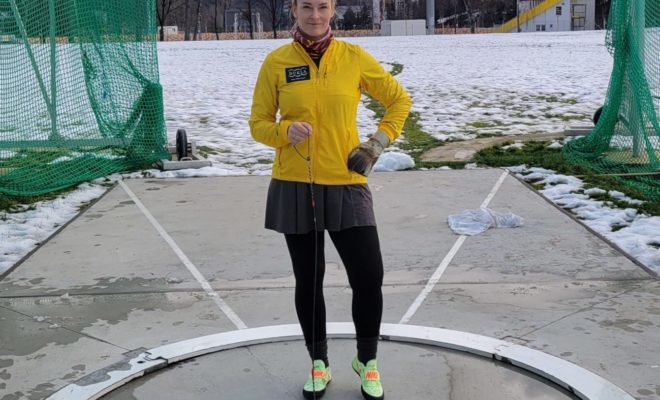 Prvý hod Martiny Hrašnovej po tretej operácii kolena.